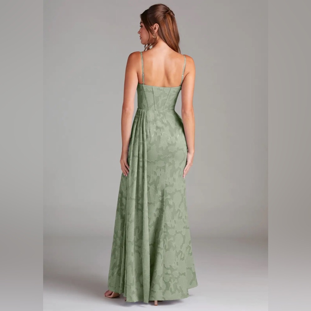 Azazie GIADA PISTACHIO MAXI DRESS - Picture 2 of 3